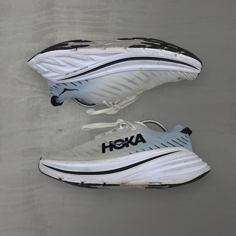 Hoka One One Bondi X Running Shoes Blue White Carbon Plate 1113512 Mens 9.5D